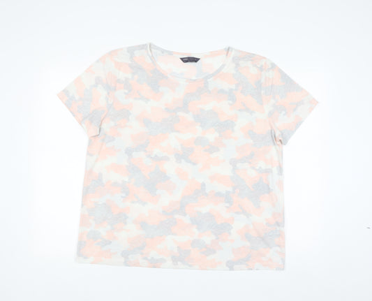 Marks and Spencer Women’s Multicoloured Camouflage T-Shirt Size 16