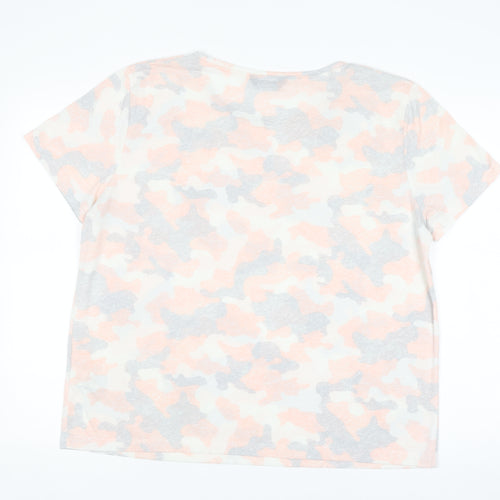 Marks and Spencer Women’s Multicoloured Camouflage T-Shirt Size 16
