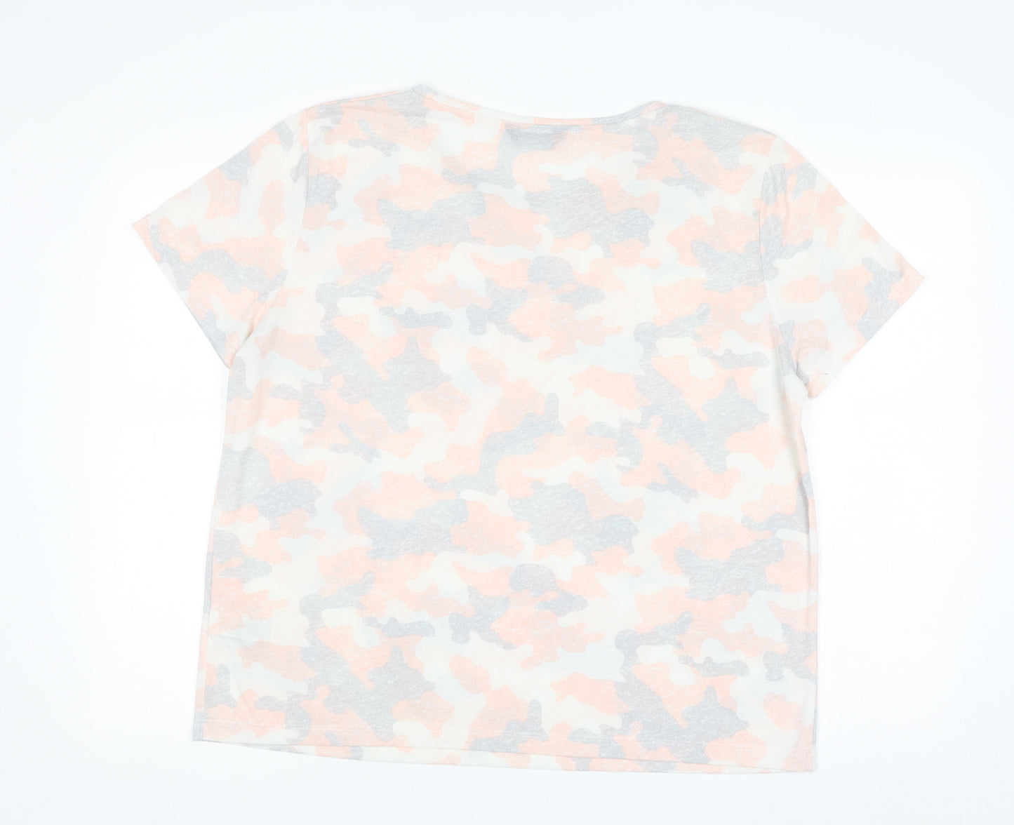 Marks and Spencer Women’s Multicoloured Camouflage T-Shirt Size 16