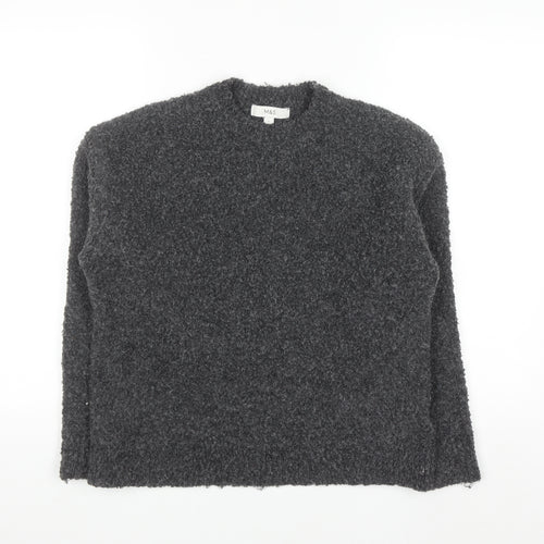 Marks and Spencer Women's Grey Chunky Knit Pullover Jumper Size S