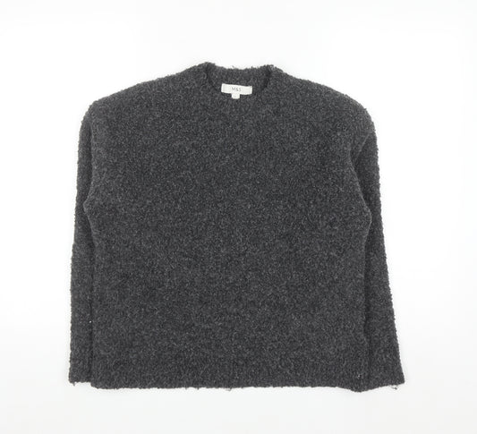 Marks and Spencer Women's Grey Chunky Knit Pullover Jumper Size S