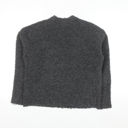 Marks and Spencer Women's Grey Chunky Knit Pullover Jumper Size S