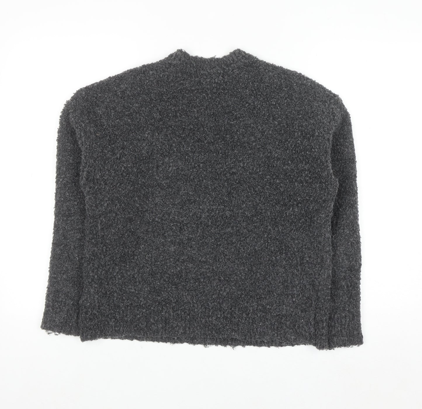Marks and Spencer Women's Grey Chunky Knit Pullover Jumper Size S
