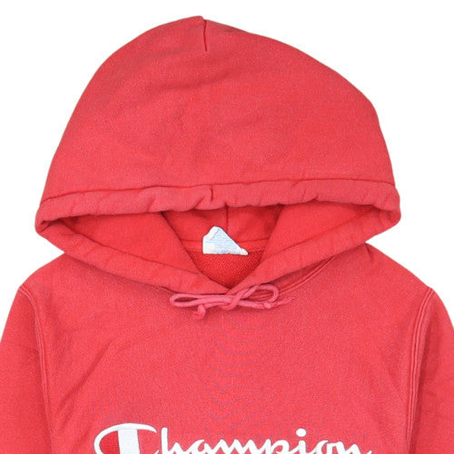 Champion Womens Red XS Pullover Hoodie Reverse Weave Cotton Blend