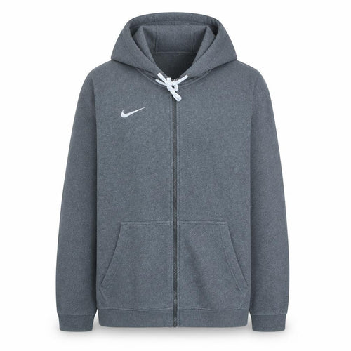 Nike Men’s Grey Full Zip Hoodie XL Sports Fleece Sweatshirt