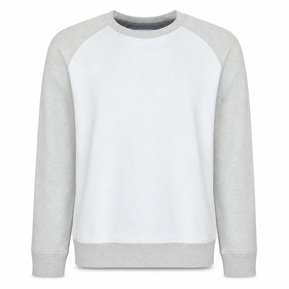 Front view of Calvin Klein Jeans men’s grey crew neck sweatshirt m regular fit