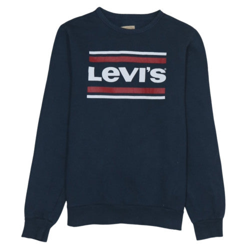 Levi's Boys Blue Crew Neck Graphic Logo Sweatshirt Size 16 Years