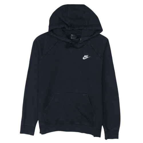 Nike Womens Black Medium Pullover Hoodie Sweatshirt Cotton Blend