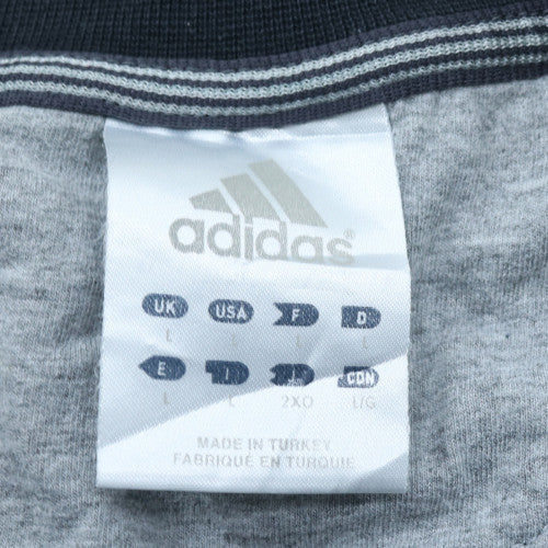 Adidas Men's Black Crew Neck Pullover Sweatshirt Size L