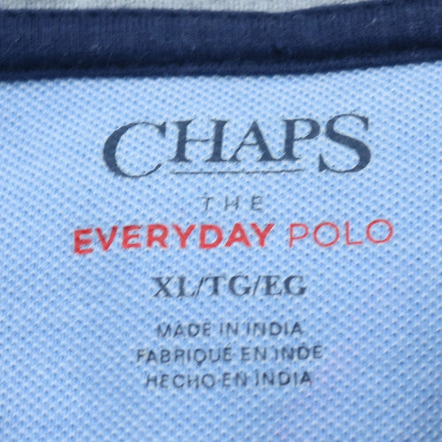 Chaps Men's Grey Everyday Polo Shirt XL Cotton Casual Top