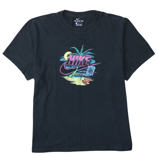 Nike Unisex Black XL Retro Beach Graphic T-Shirt