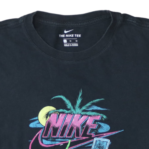 Nike Unisex Black XL Retro Beach Graphic T-Shirt