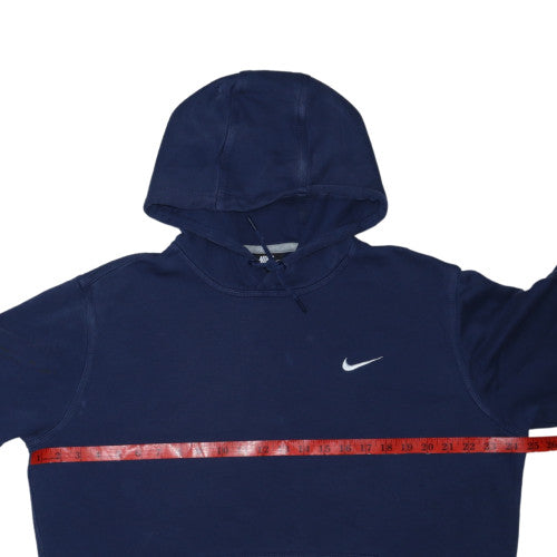 Nike Men's Blue Pullover Hoodie L Sports Fleece Sweatshirt