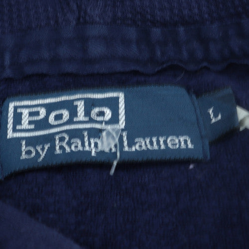 Ralph Lauren Men's Blue Pullover Hoodie L Embroidered Logo