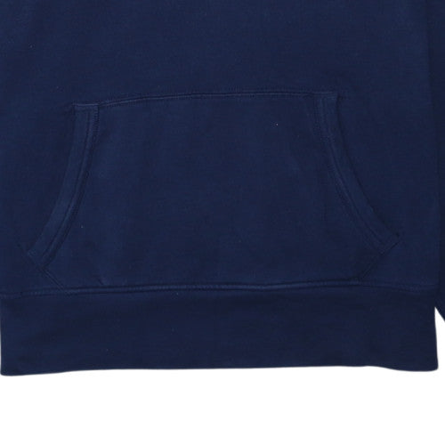 Ralph Lauren Men's Blue Pullover Hoodie L Embroidered Logo