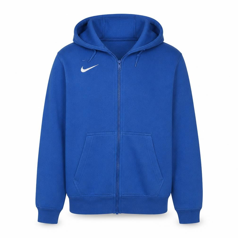 Nike Mens Blue Small Full Zip Hoodie Sweatshirt Cotton Blend