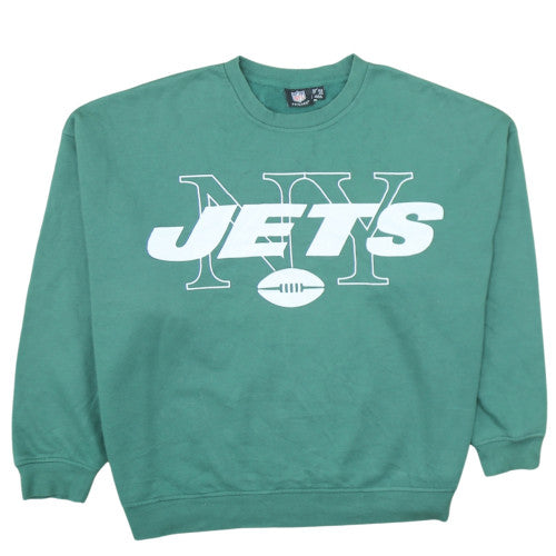 Primark NFL Women’s Green NY Jets Pullover Sweatshirt L Cotton Blend
