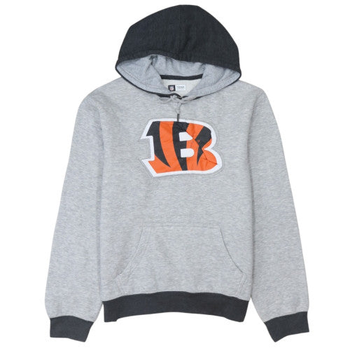 NFL Team Apparel Mens Grey Pullover Hoodie M Sports Graphic Sweatshirt