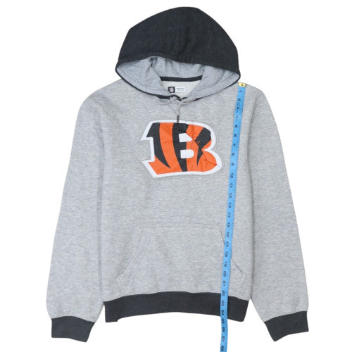 NFL Team Apparel Mens Grey Pullover Hoodie M Sports Graphic Sweatshirt