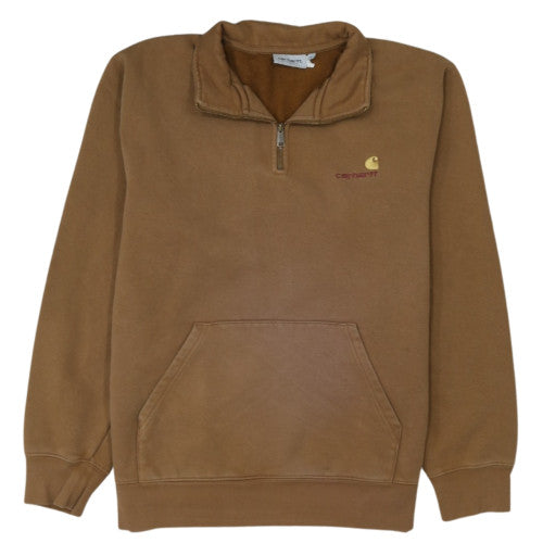 Carhartt Men's Brown XL 1/2 Zip Fleece Sweatshirt
