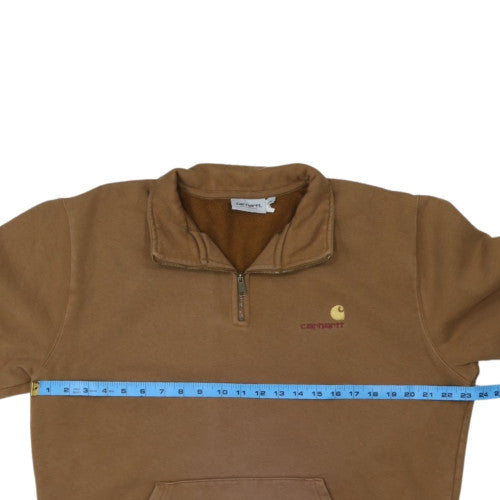 Carhartt Men's Brown XL 1/2 Zip Fleece Sweatshirt