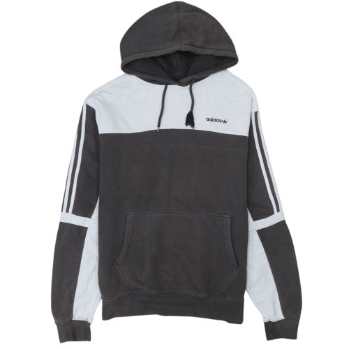 Adidas Men's Grey Pullover Hoodie Size M Fleece Sportswear
