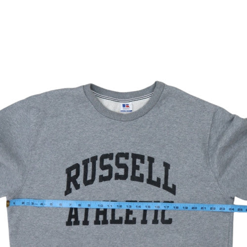 Russell Athletic Men’s Grey XL Crew Neck Fleece Sports Sweatshirt