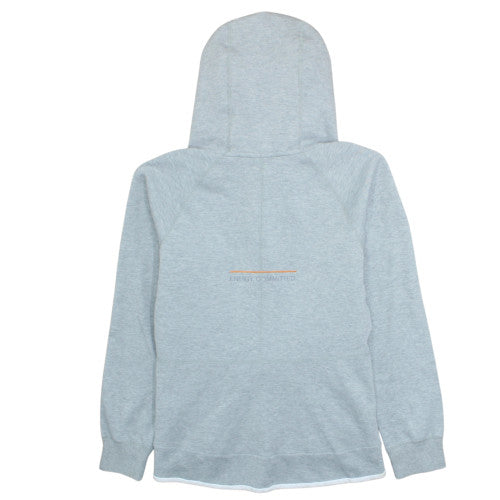Nike Womens Grey Full Zip Hoodie Size L Cotton Blend Sportswear
