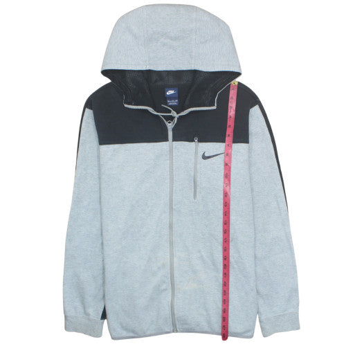 Nike Men's Grey Full Zip Hoodie 2XL Regular Fit Sweatshirt