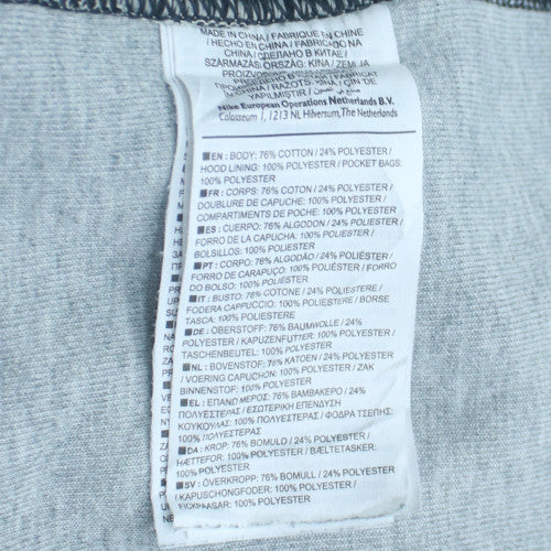 Nike Men's Grey Full Zip Hoodie 2XL Regular Fit Sweatshirt