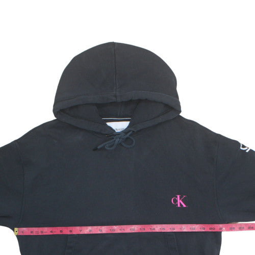 Calvin Klein Jeans Women Black S Pullover Hoodie Graphic Print