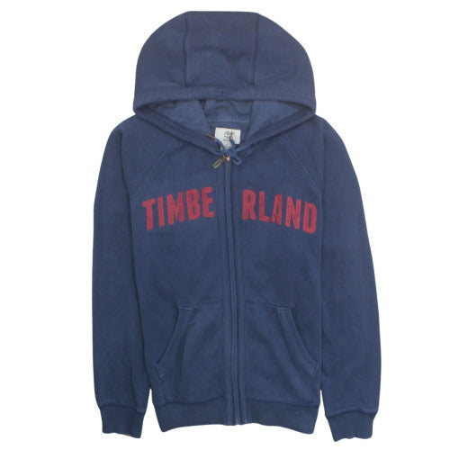 Timberland Men's Blue Full Zip Hoodie S Classic Logo Fleece