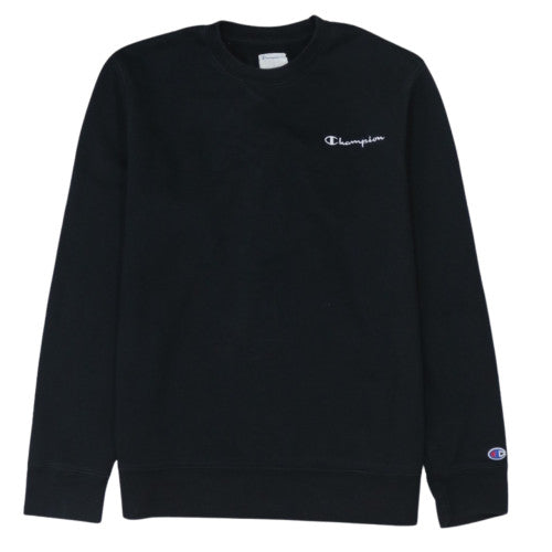 Champion Men's Black Pullover Sweatshirt L Crew Neck Fleece