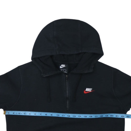 Nike Men's Black 1/4 Zip Pullover Hoodie Size M Sports Fleece