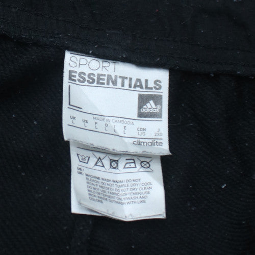 Adidas Men's Black Sport Essentials Sweatpants L Regular Fit