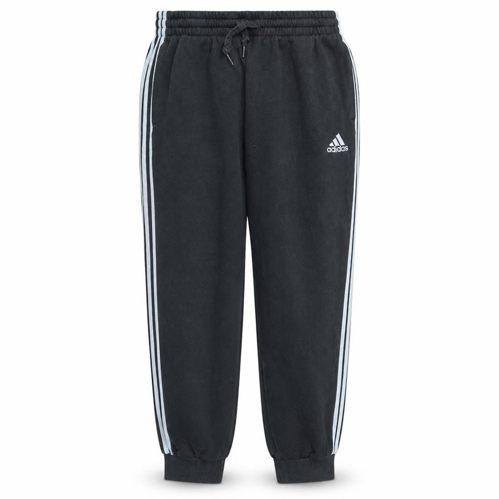 Front view of Adidas Men's Black XL Sweatpants Fleece Joggers