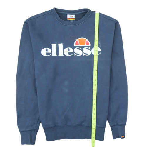 Ellesse Men's Blue Crew Neck Logo Sweatshirt Size S