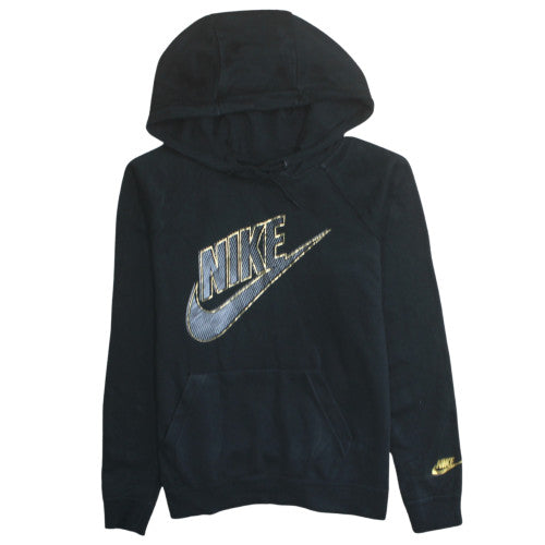 Nike Women's Black Medium Pullover Hoodie with Logo