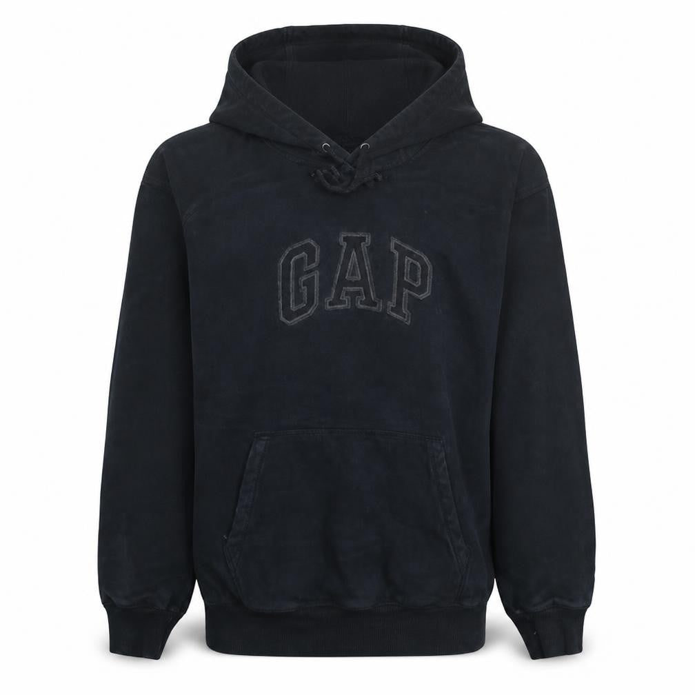GAP Women Black Pullover Hoodie S Cotton Fleece Casual