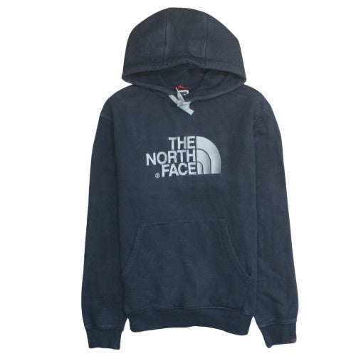 The North Face Mens Blue Pullover Hoodie L Fleece Cotton Sweatshirt