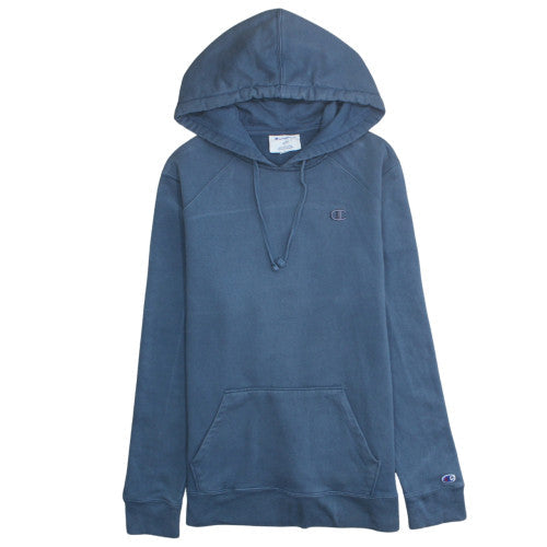 Champion Men Blue Pullover Hoodie S Fleece Long Sleeve Sweatshirt