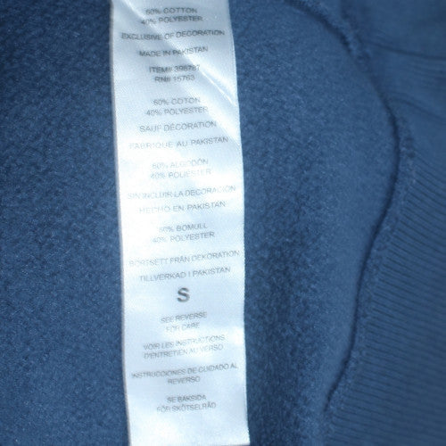 Champion Men Blue Pullover Hoodie S Fleece Long Sleeve Sweatshirt