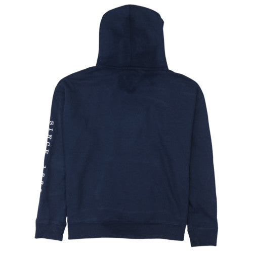 Tommy Jeans Women Navy Blue XL Pullover Hoodie with Logo Print