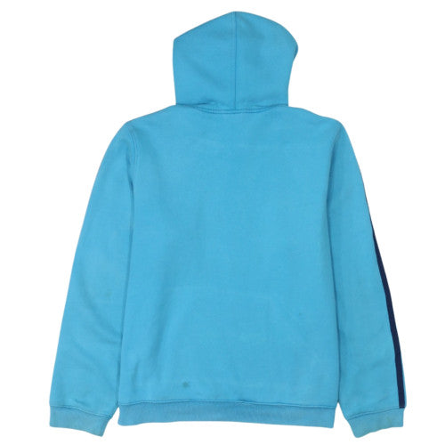 Adidas Women Blue XL Pullover Hoodie with Drawstring & Logo