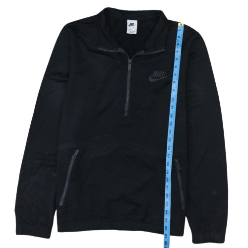 Nike Men's Black 1/4 Zip Pullover Sweatshirt Size L