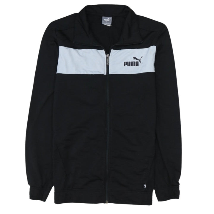 Puma Men’s Black Full Zip Logo Sweatshirt Size S