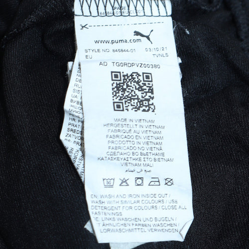 Puma Men’s Black Full Zip Logo Sweatshirt Size S