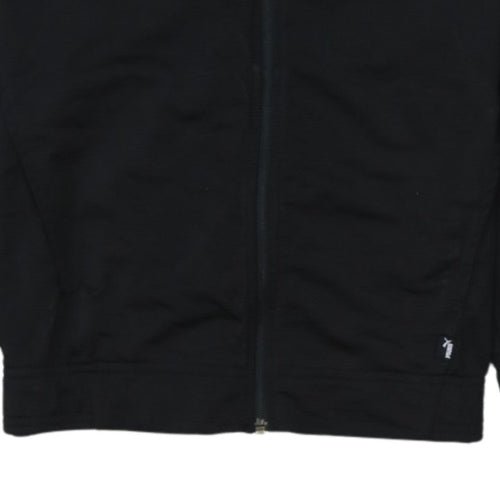 Puma Men’s Black Full Zip Logo Sweatshirt Size S