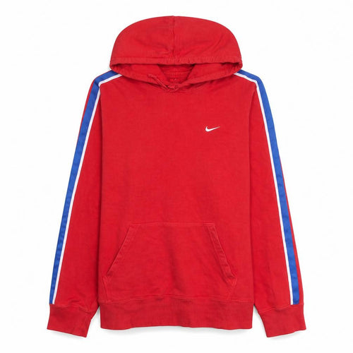 Nike Men's Red Pullover Hoodie L Sports Fleece Sweatshirt