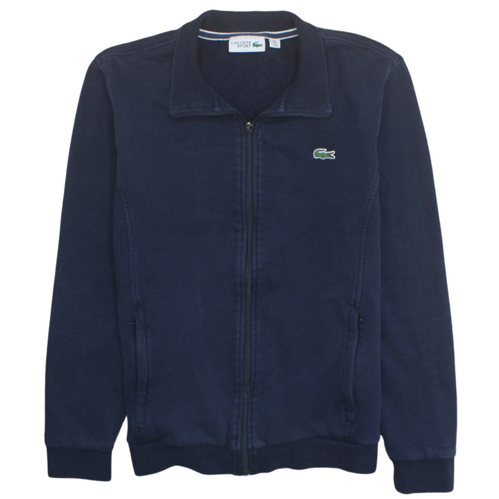 Lacoste Sport Men's Navy Full Zip Sweatshirt M Cotton Blend